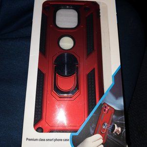 For Moto G Power 2021 Case, Armor Kickstand + Tempered Glass Protector